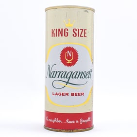 Narragansett Lager Beer 16 OZ Pint King Size Tab Top 157-14 SUPER EXCELLENT