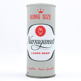 Narragansett Lager Beer 16 OZ Pint King Size ZIP Top 157-13 OUTSTANDING