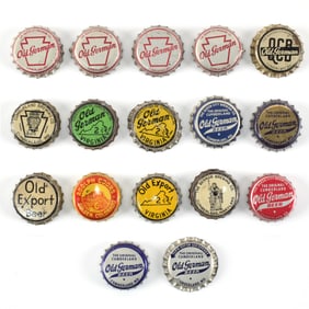 Cork-Backed Crowns Lot of 17 14 Different