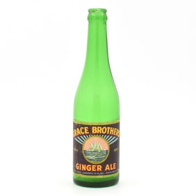 Grace Bros Pale Dry Ginger Ale 1930s Bottle