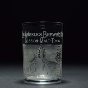 Los Angeles Brewing Co Pre-Prohibition Etched Glass