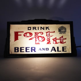 Fort Pitt Drink Beer Ale ROG Illuminated Sign