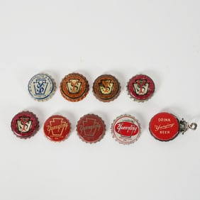 Yuengling Beer Pottsville PA Cork=lined Crowns Lot of 9