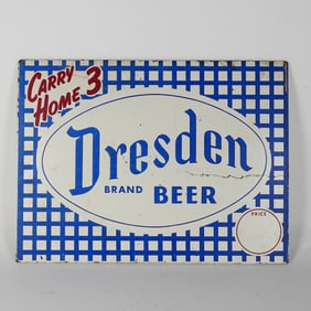 Boston Beer Co Dresden Beer Sign RARE