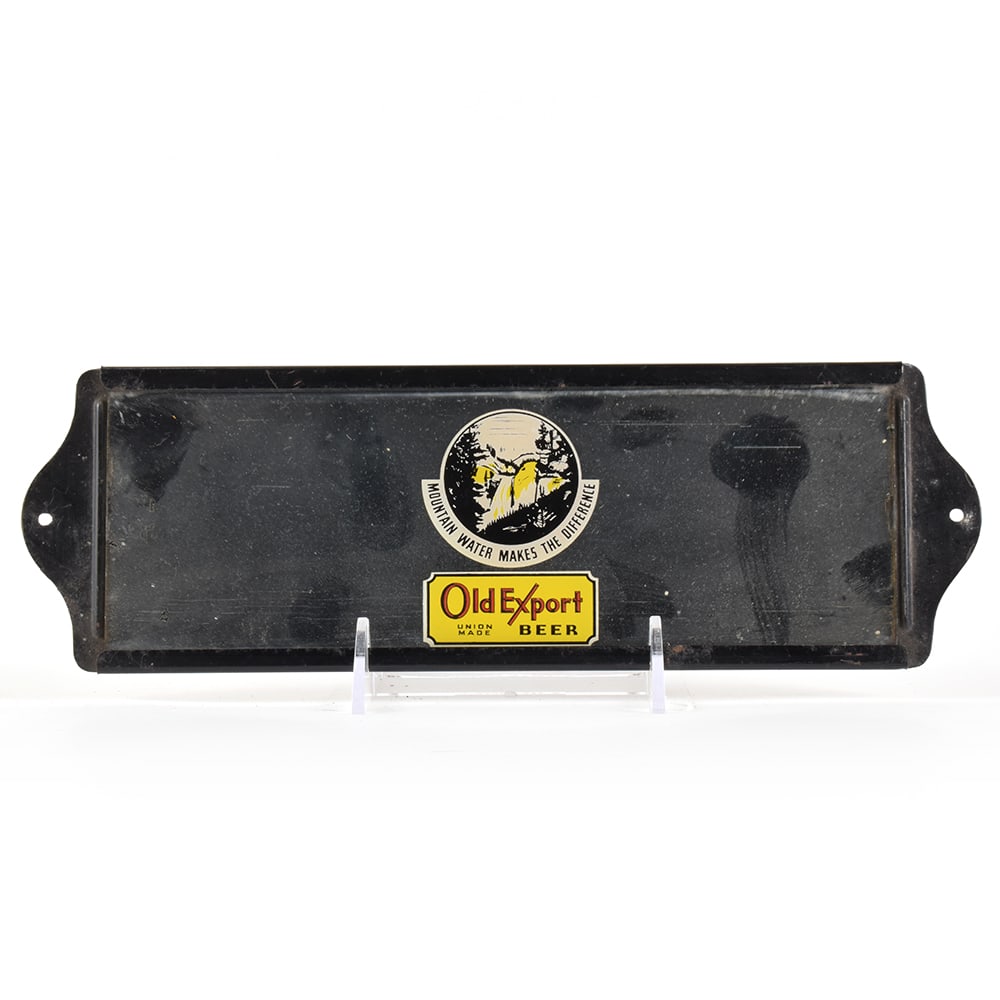 Old Export Beer 1940s Reverse Painted Glass Mirror Sign With Frame (1 of 2)