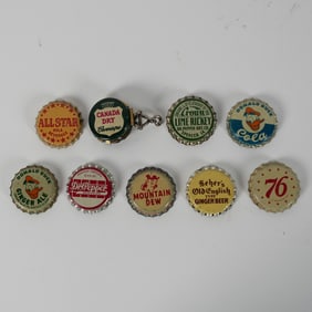 AllStar Canada Dry Crown Lime Donald Duck Cola Gingerale Dr Pepper Mountain Dew Sehers 76 Crowns