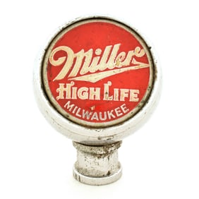 Miller High Life 1940s Chrome Ball Tap Knob