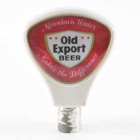 Old Export Beer 1960s Plastic Paddle-Shaped Tap Handle