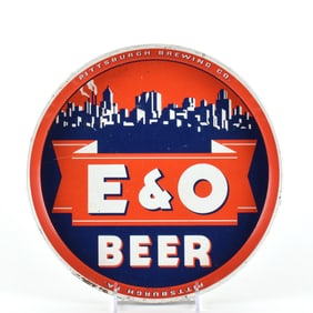 E and O Beer 1930s Serving Tray SKYLINE