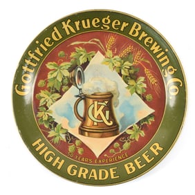 Gottfried Krueger Pre-Prohibition Tip Tray
