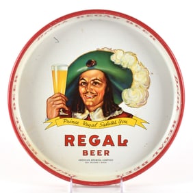 Regal Beer 1950s Serving Tray PRINCE REGAL