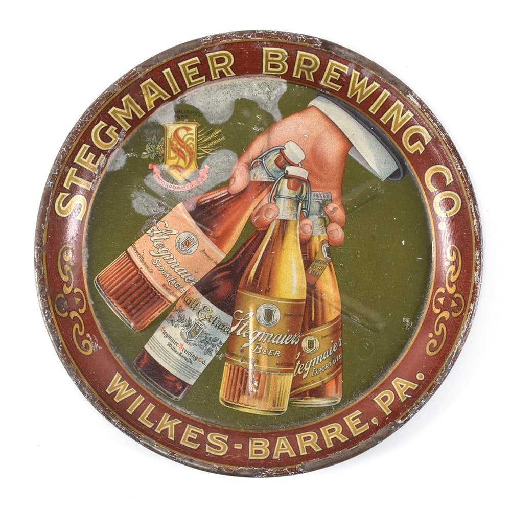 Stegmaier Brewing Pre-Prohibition Tip Tray BOTTLES (1 of 2)