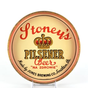 Stoneys Pilsener Beer 1940s Serving Tray