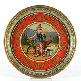 West End Brewing Co Pre-Prohibition Serving Tray