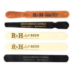 New York Foam Scrapers - Lot of 7 - 6 Different - R AND H PARAMOUNT