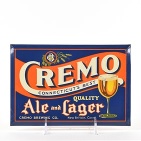 Cremo Brewing Ale Lager TOC Sign EXCELLENT SCARCE