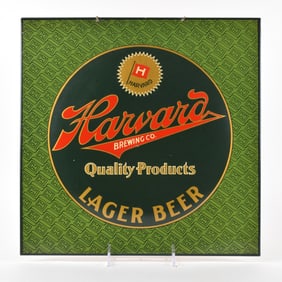 Harvard Brewing LAGER BEER Pre-Pro TOC Sign EXCEPTIONAL RARE