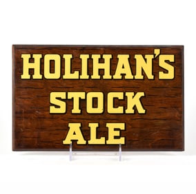 Holihans Stock Ale Wooden Sign EXCELLENT