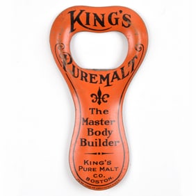 Kings Pure Malt Bohemian Prohibition Era Painted Bottle Opener