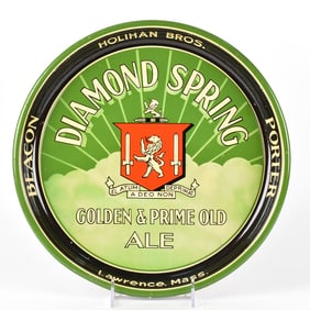 Diamond Spring Golden Prime Old Ale Tray OUTSTANDING LIONS SWORDS