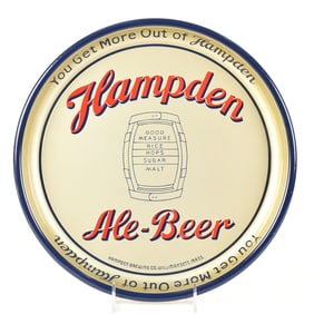 Hampden Ale Beer Barrel Tray GOLD MINTY
