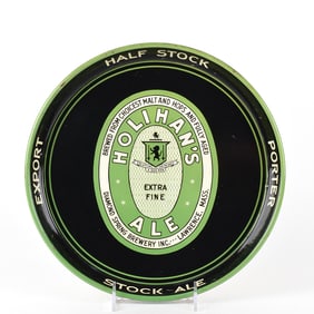Holihans Ale Green Advertising Serving Tray OUTSTANDING
