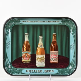 Hubert Fischer Brewery Bottled Beer Pre-Pro Tray EXCEPTIONAL RARE