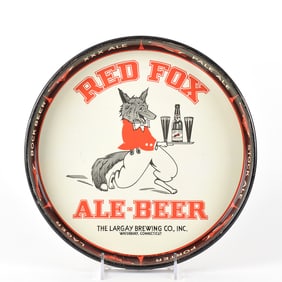 Largay Red Fox Ale Beer Tray SCARCE OUTSTANDING