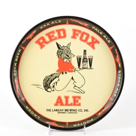 Largay Brewing Red Fox ALE Tray SCARCE EXCEPTIONAL