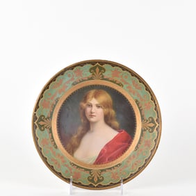 Schmich Bros Pre-Prohibition Tin Dresden Art Plate