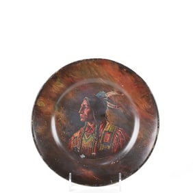 Schmich Bros Pre-Prohibition Tin Dresden Art Plate