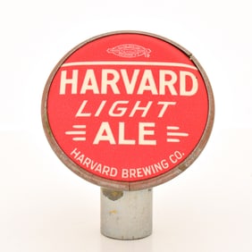 Harvard Light Ale Tin Can Tap Knob OUTSTANDING