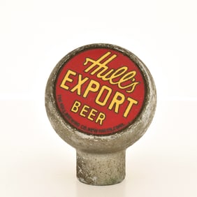 Hulls Export Beer Porcelain Ball Tap Knob RARE