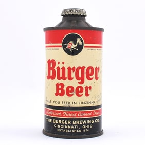 Burger Beer Flat Bottom Cone Top L155-22 FBIR