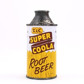 C and C Super Coola Root Beer 6 Ounce Soda Cone Top