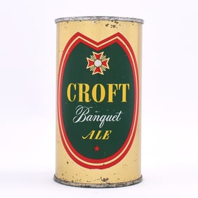 Croft Banquet Ale Flat Top 52-32 YELLOW LETTERS EXCELLENT