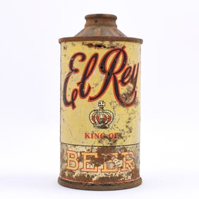 El Rey Beer Flat Bottom Cone Top 161-3 RARE FBIR