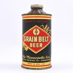 Grain Belt Beer Flat Bottom Cone Top 166-26 SCARCE FBIR