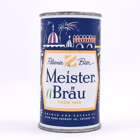 Meister Brau Fiesta Pack Set Flat Top ITALY ENAMEL MISPRINT 97-8