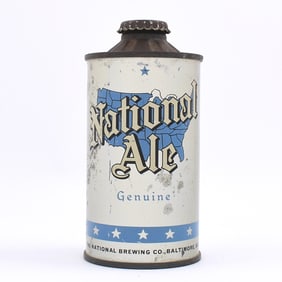 National Ale Flat Bottom Cone Top 174- SCARCE FBIR