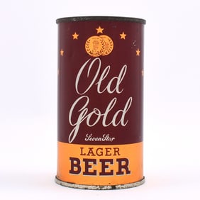 Old Gold Lager Beer Instructional Flat Top 107-6 OI 609