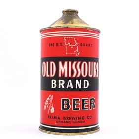 Old Missouri Brand Beer Quart Cone Top 216-4