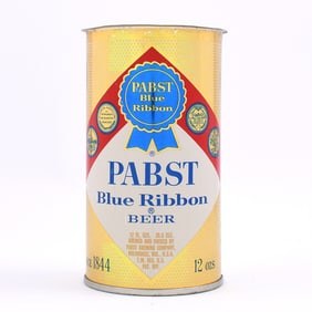 Pabst Blue Ribbon Beer Test Flat Top NEVER LIDDED 111-35