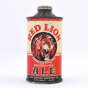 Red Lion Sparkling Ale Flat Bottom Cone Top 180-31 FBIR