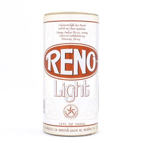 Reno Light Beer Aluminum Foil Label Test Pull Tab UNLISTED