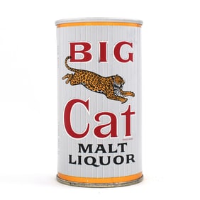 Big Cat Malt Liquor Zip Top PEORIA 39-30
