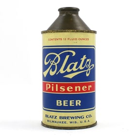 Blatz Pilsener Beer Cone Top 153-27