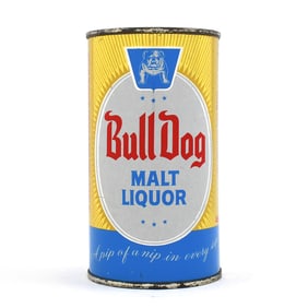 Bull Dog Malt Liquor Stout Flat Top GRACE BROS STOUT LID 45-33