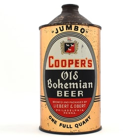 Coopers Old Bohemian Beer Quart Cone Top 205-14