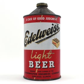 Edelweiss Light Beer Quart Cone Top IRTP 207-13